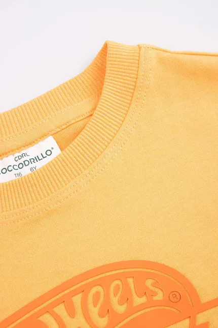 Футболка с принтом Hot Wheels Coccodrillo, оранжевый — фото 3