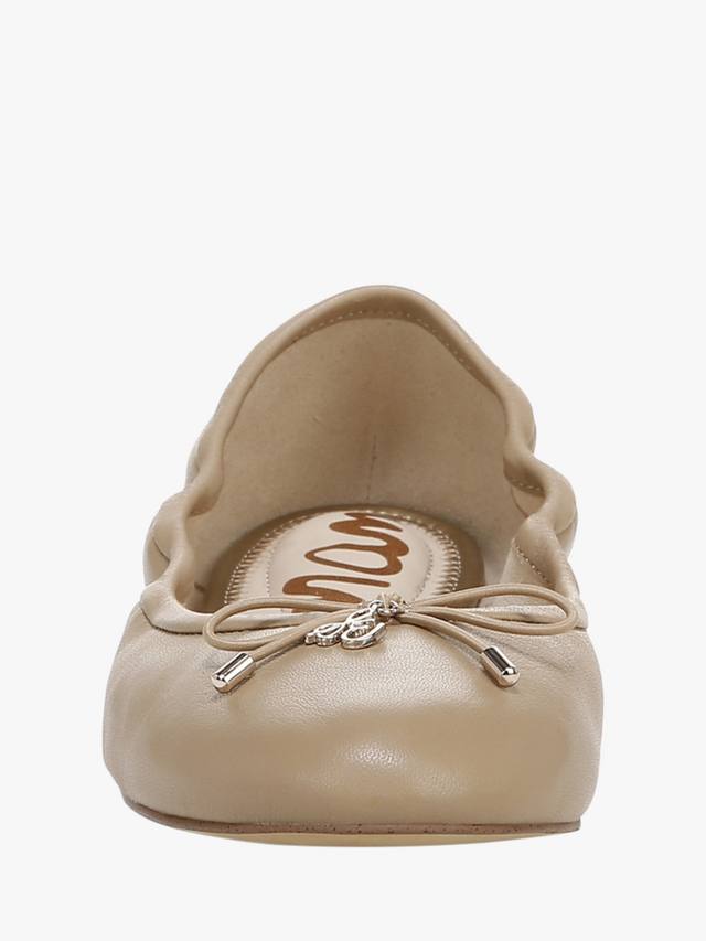 Кожаные балетные туфли-лодочки felicia Sam Edelman, цвет Soft Beige — фото 4