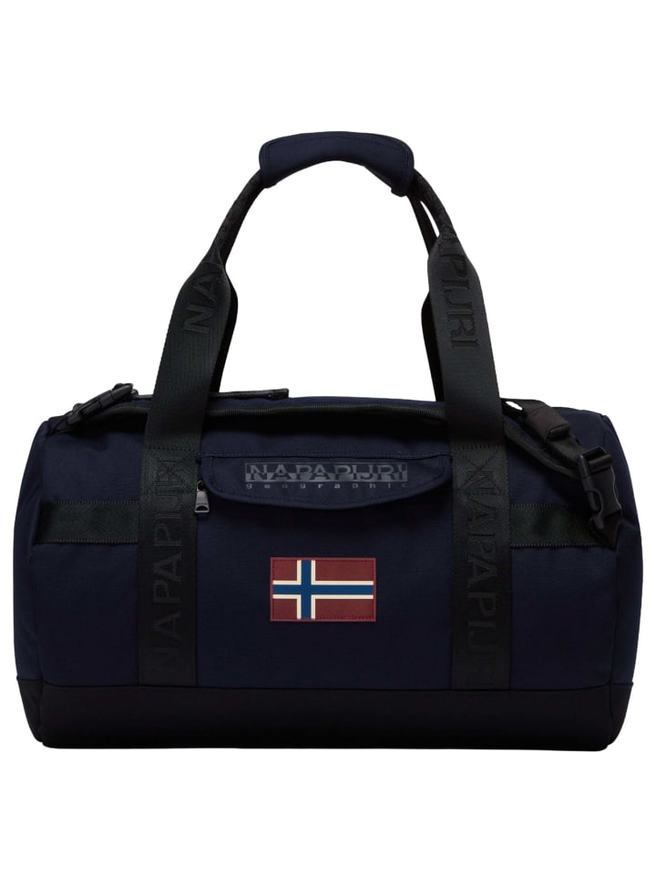 

Napapijri Дорожная сумка Bering Travel S 46 см (черная красавица) в цвете «синий морской»