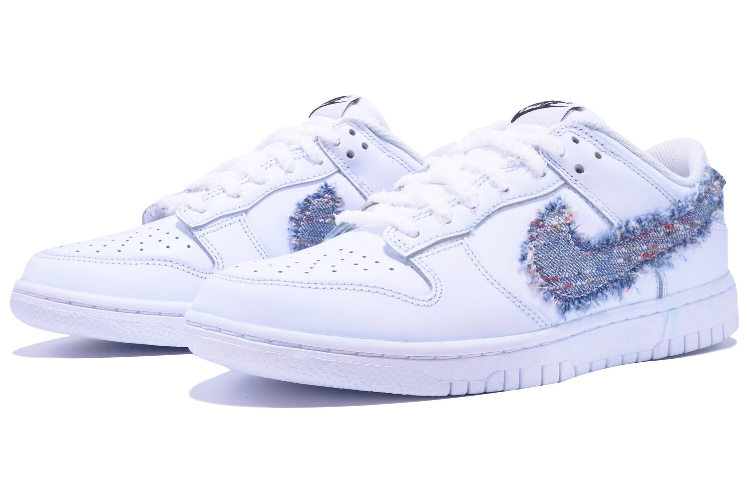 

Кроссовки Nike Dunk Skateboard Shoes Women's Low-Top White Blue