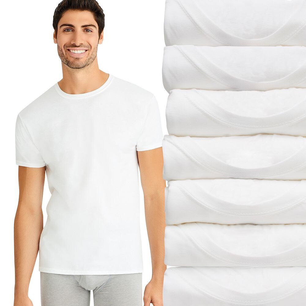 

Мужские футболки Hanes Ultimate Comfortsoft FreshIQ 6+1, белый