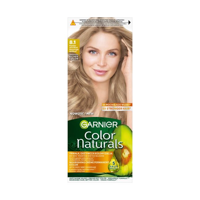 

Краска для волос Color Naturals Garnier, цвет 8.1 natural light ash blond