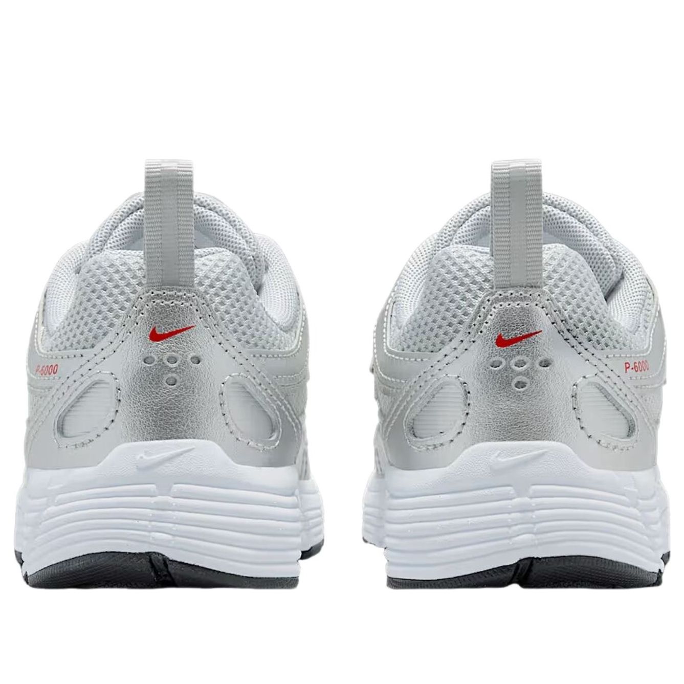 (PS) Nike P-6000 'Metallic Silver Cool Gray Fitness Red' — фото 4