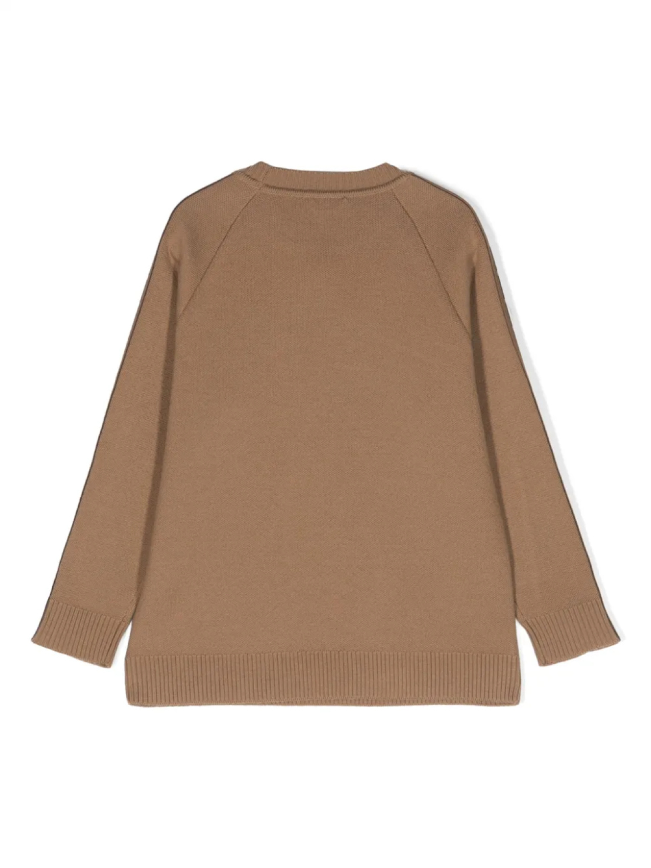 Футболка с длинными рукавами и логотипом FF Fendi Kids, коричневый — фото 2