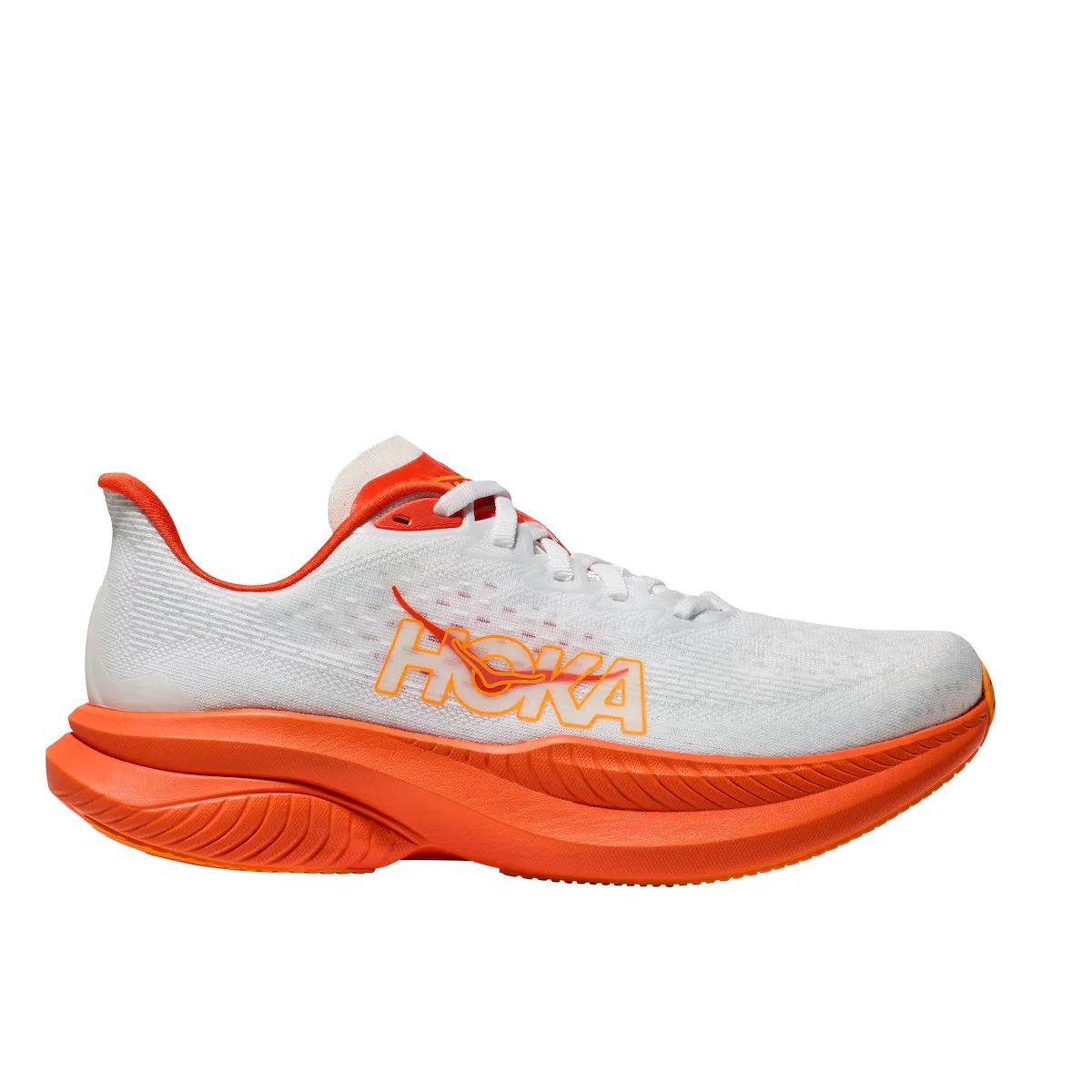 

MACH 6 Hoka женская беговая обувь, белый/оранжевый