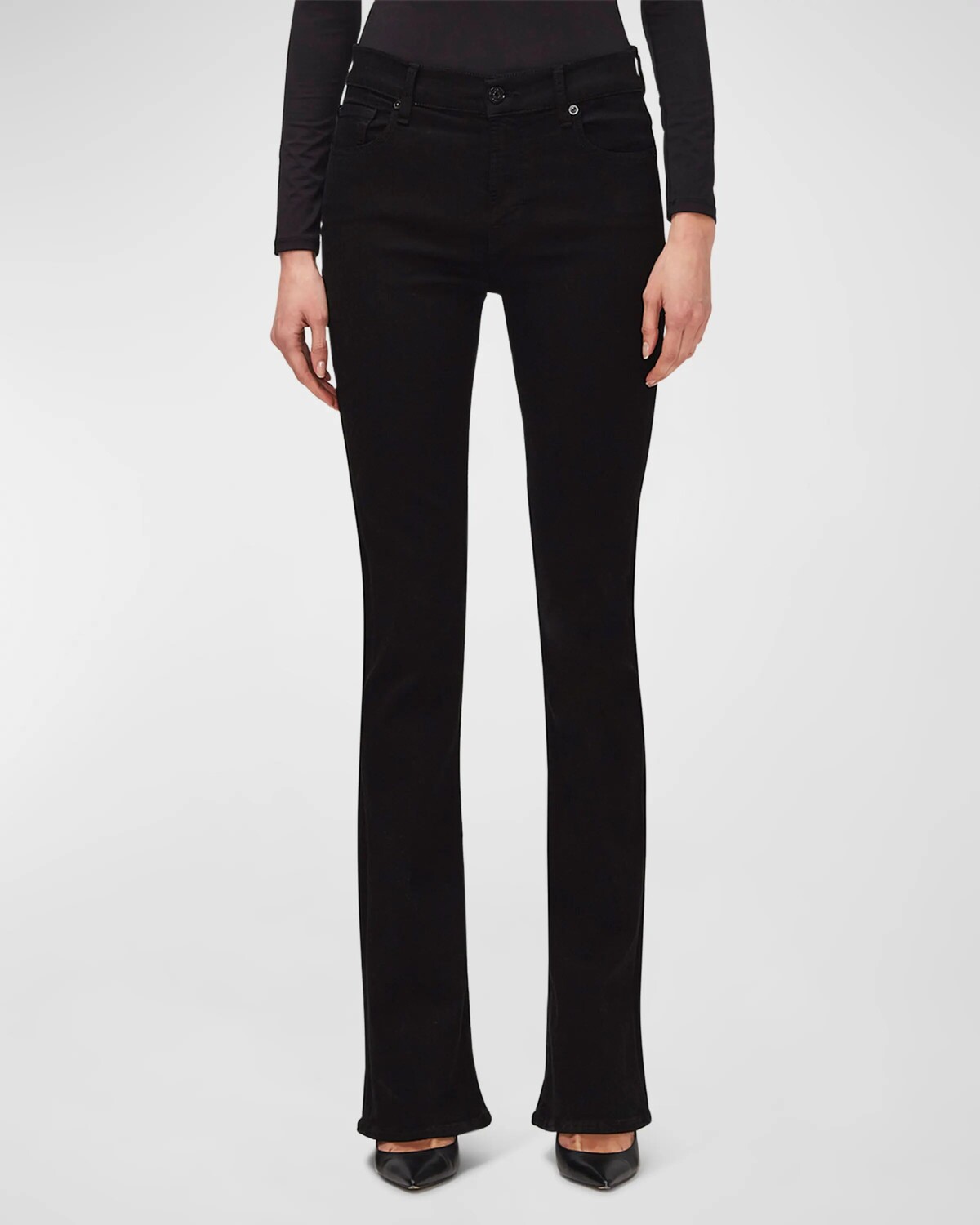 

Джинсы Kimmie с короткими рукавами 7 For All Mankind, черный