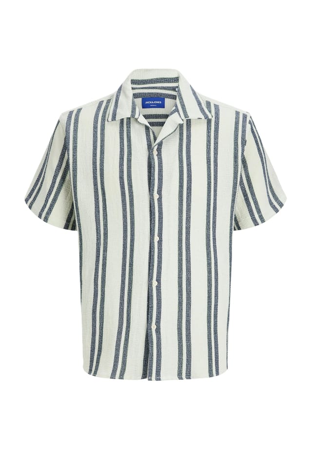 

Повседневная рубашка с коротким рукавом и воротником-лацканами Originals By Jack & Jones, белый