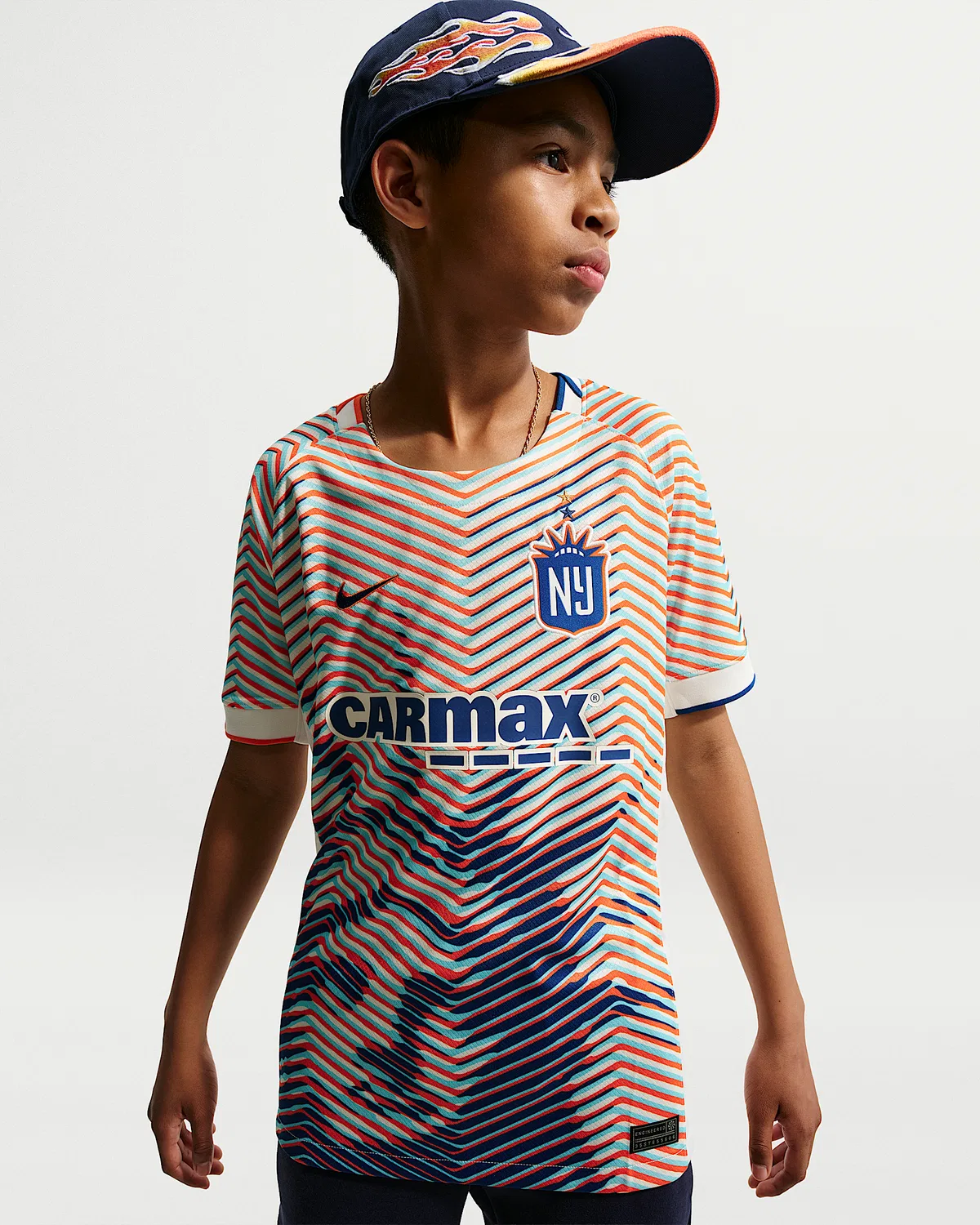Детская футболка Nike Dri-FIT NWSL Replica Jersey Gotham FC Stadium Away, Sail
