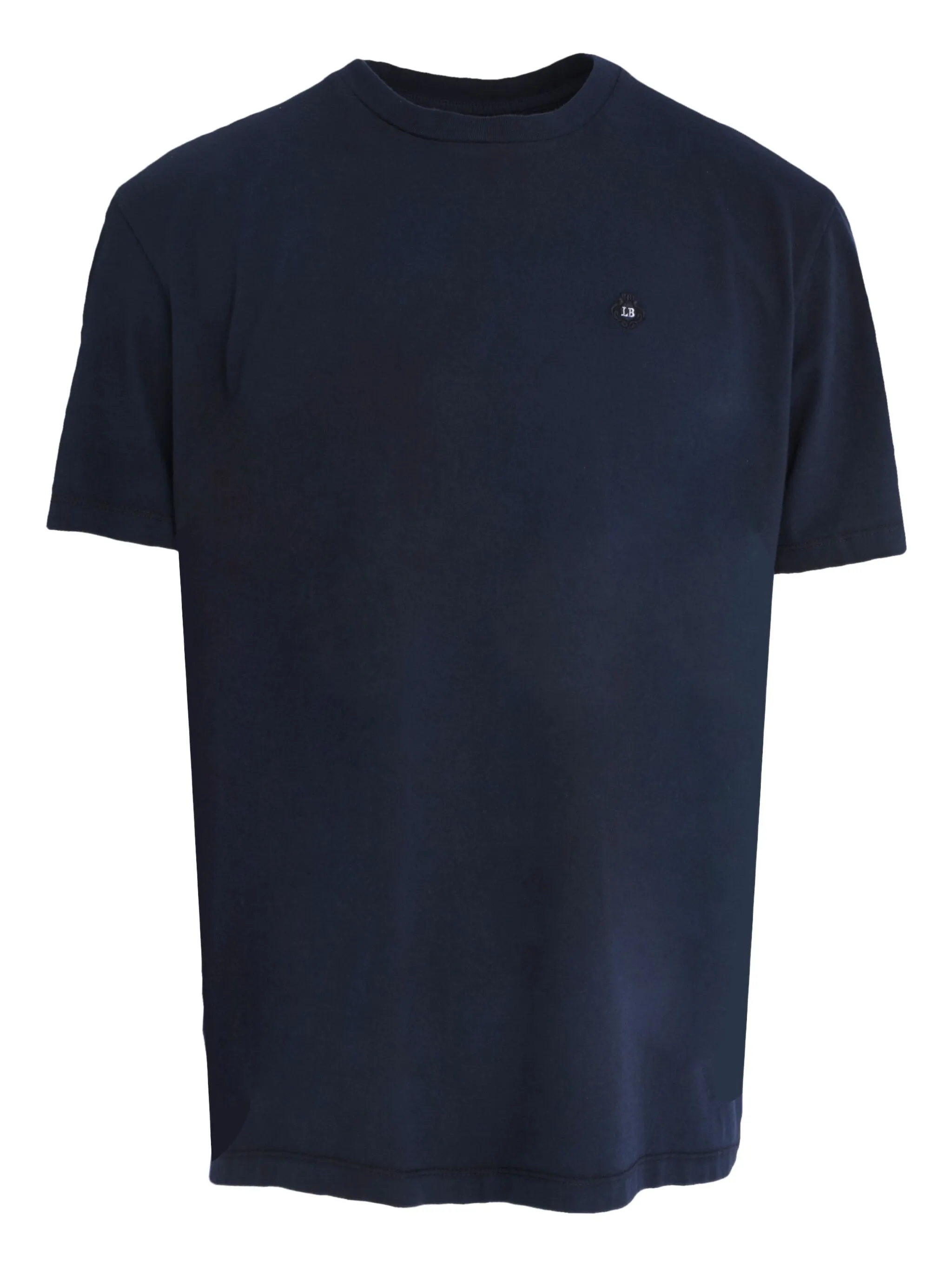 

Футболка с вышитым логотипом Luigi Borrelli, синий