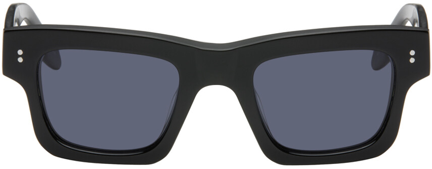 

Эксклюзивные черные прямоугольные солнцезащитные очки SSENSE JW Anderson, Black acetate