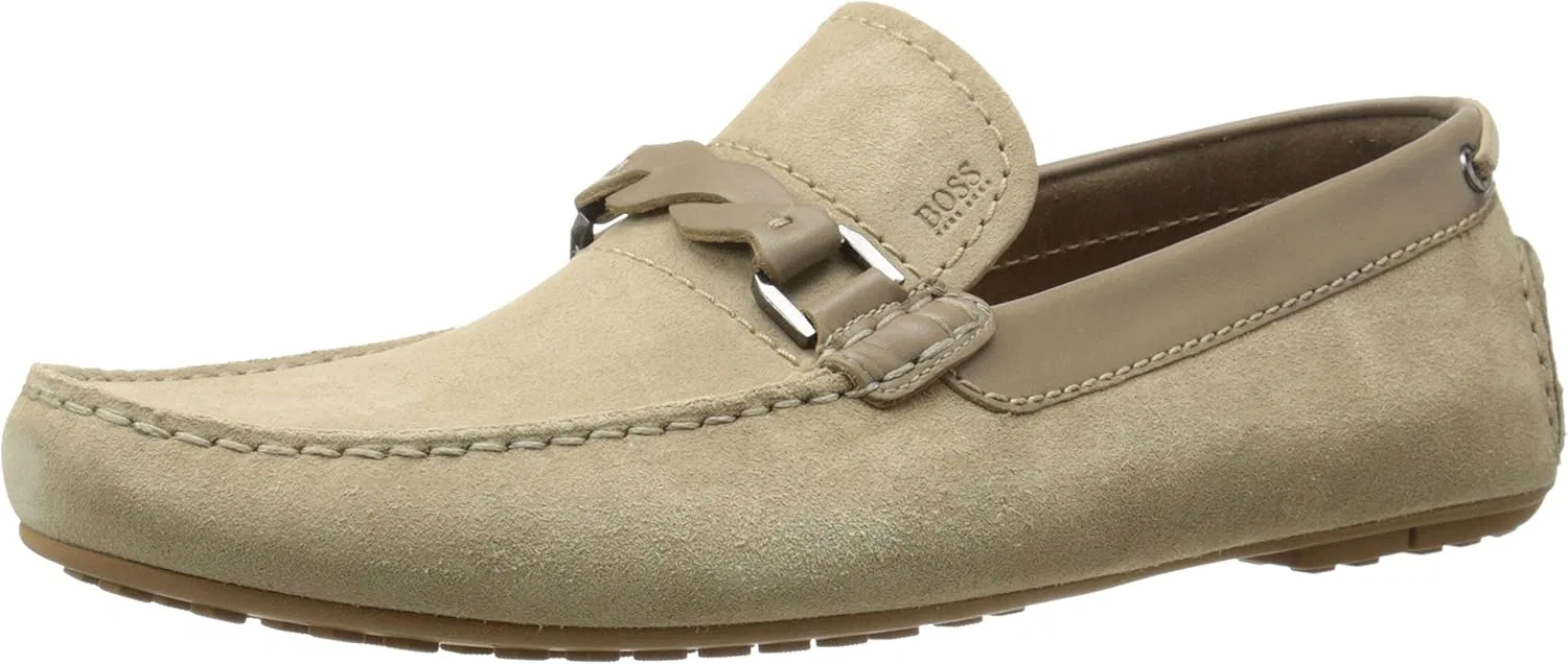 Кроссовки модные BOSS Black Relam Slip On Loafer, бежевый