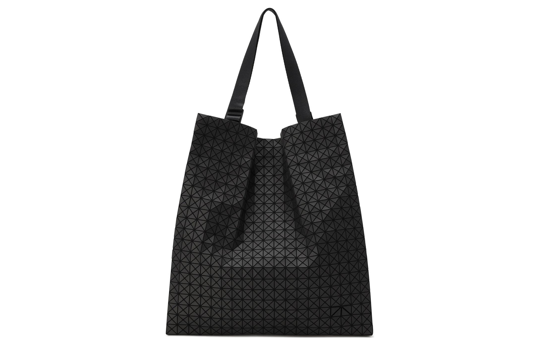 

ISSEY MIYAKE КуроКАРТ С Полиуретановая сумка-шоппер Сумка через плечо Женская сумка Унисекс Матовый черный