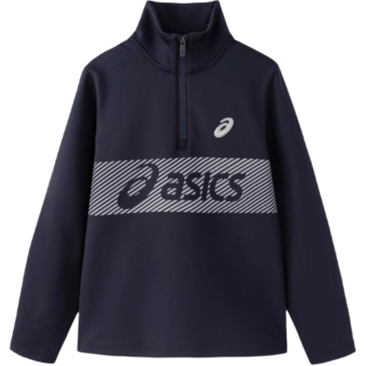 ASICS Футболка спортивная performance navy blue для подростков — фото 2