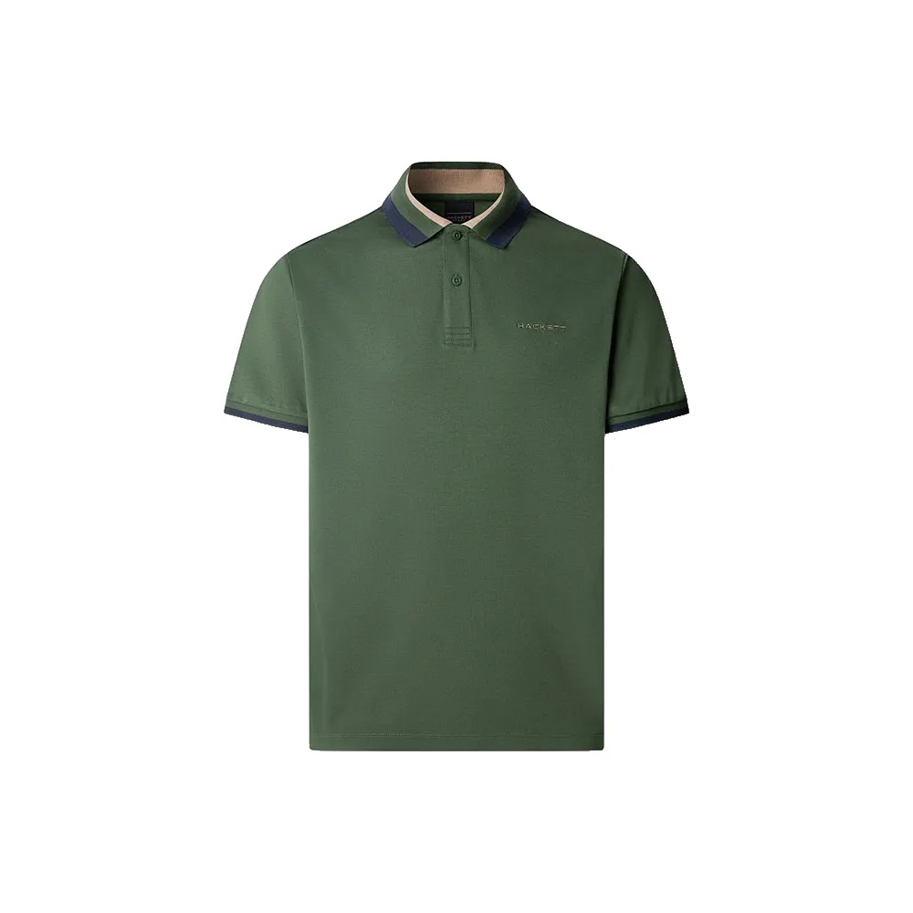 

Поло с коротким рукавом Hackett Club Collar, зеленый