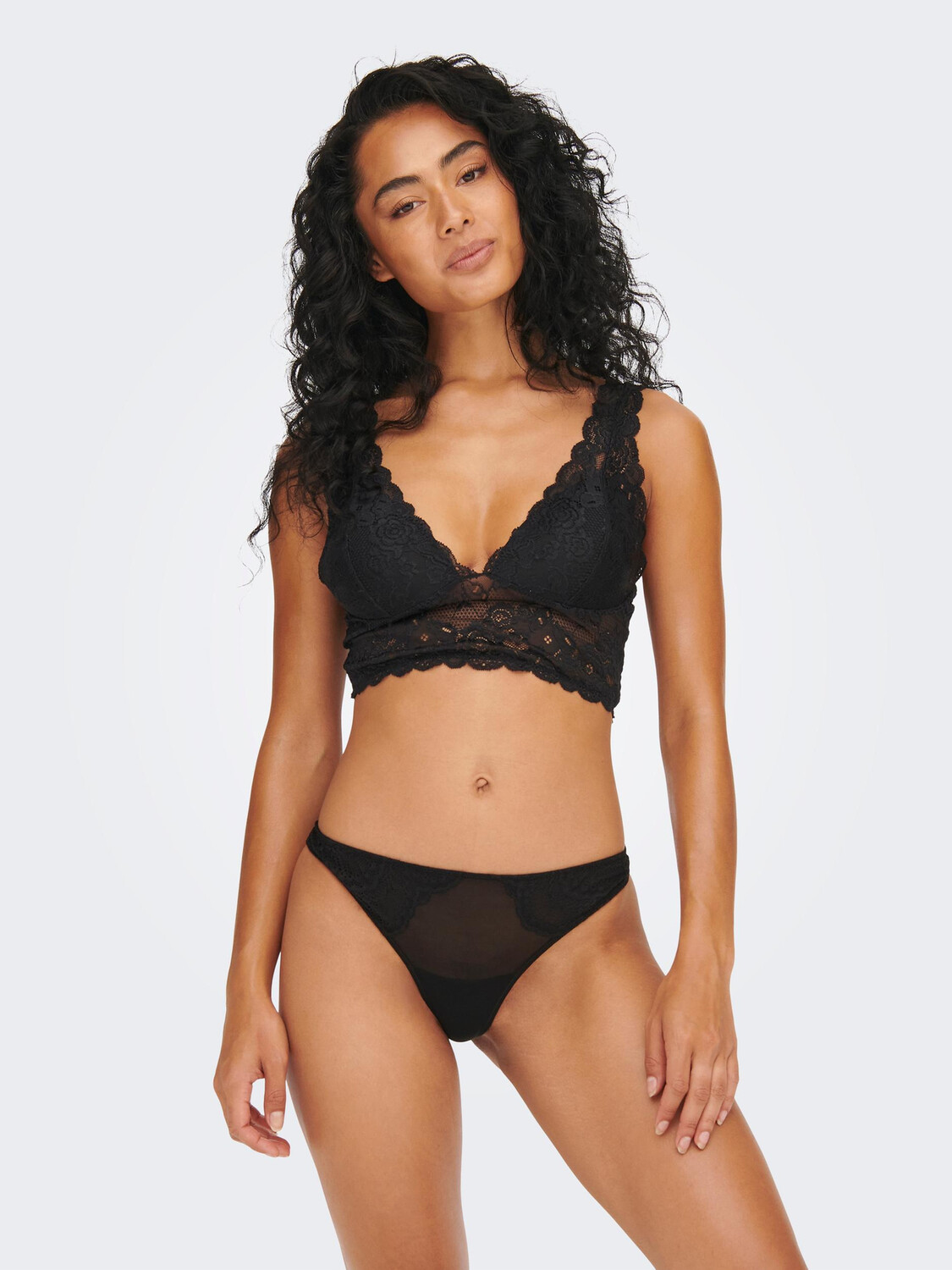

Трусы ONLY 2 er Pack Spitzen s G String Brazilian Tanga Panty ONLSOFIA, черный
