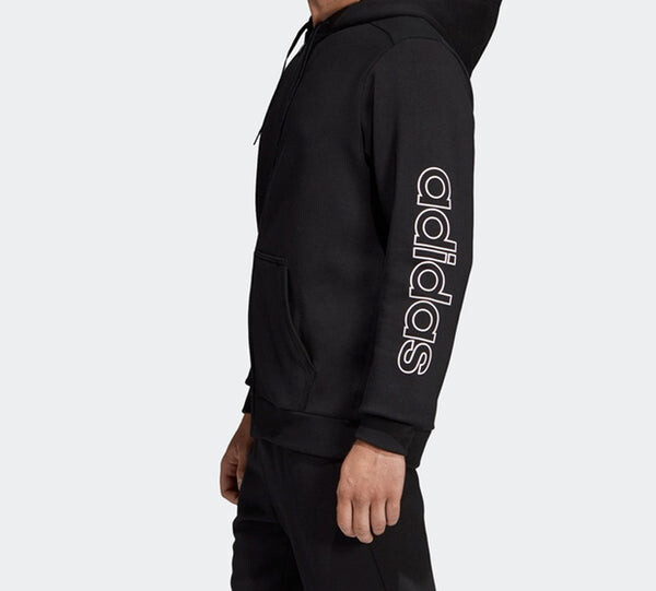 Куртка adidas originals Sports Stylish hooded Knit Jacket Black, черный — фото 3