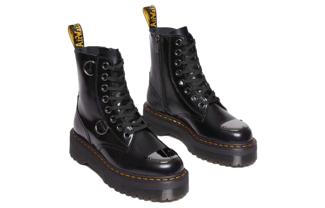 Мужские ботинки Dr. Martens Jadon Buttero кожаные на платформе, черный — фото 3