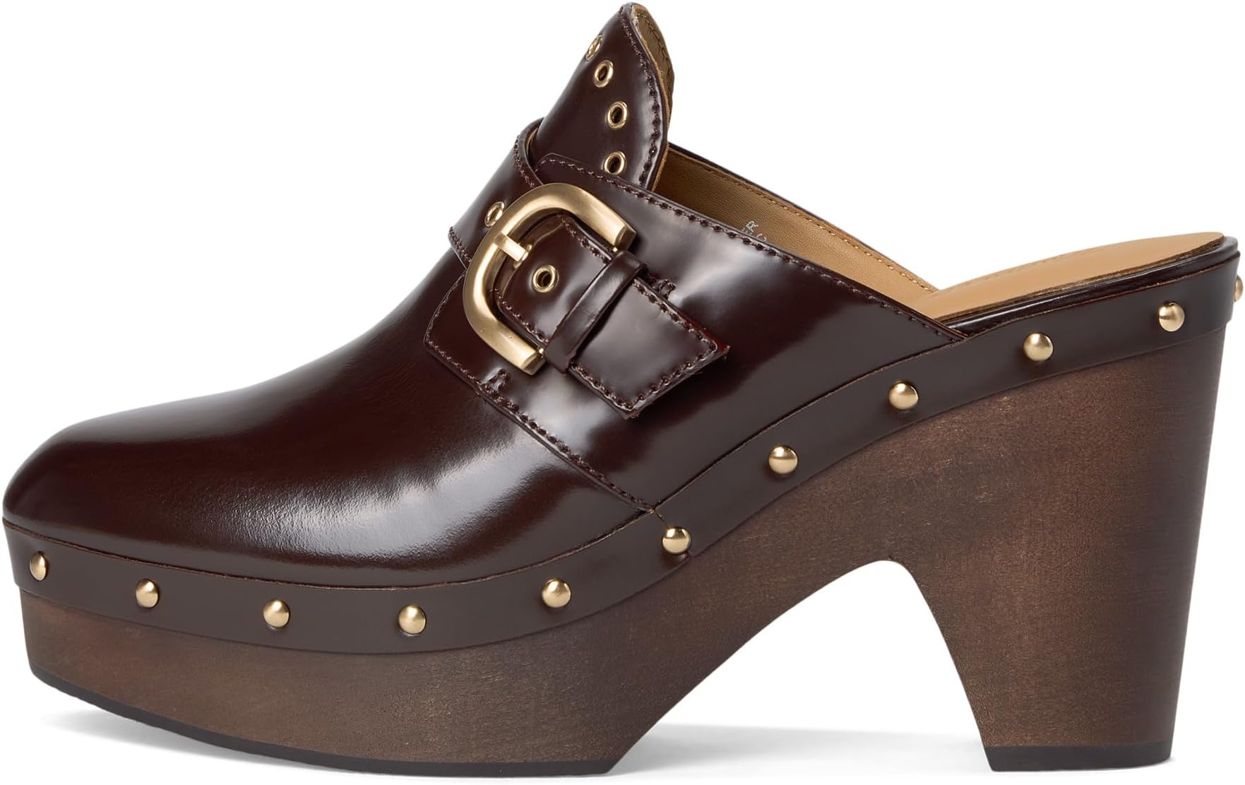 Туфли Madewell Finneas Clog - Buckle, цвет Stained Rosewood — фото 4