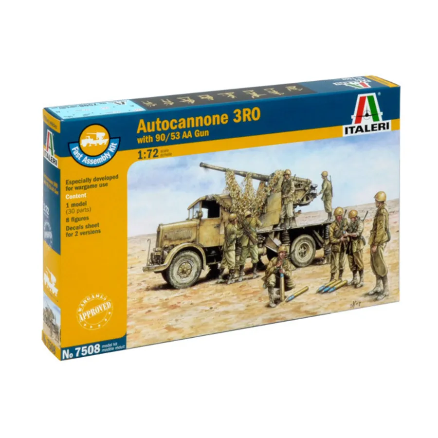 

Автопушка 3РО с зенитной пушкой 90/53, Military Vehicles (1:72) (Italeri)