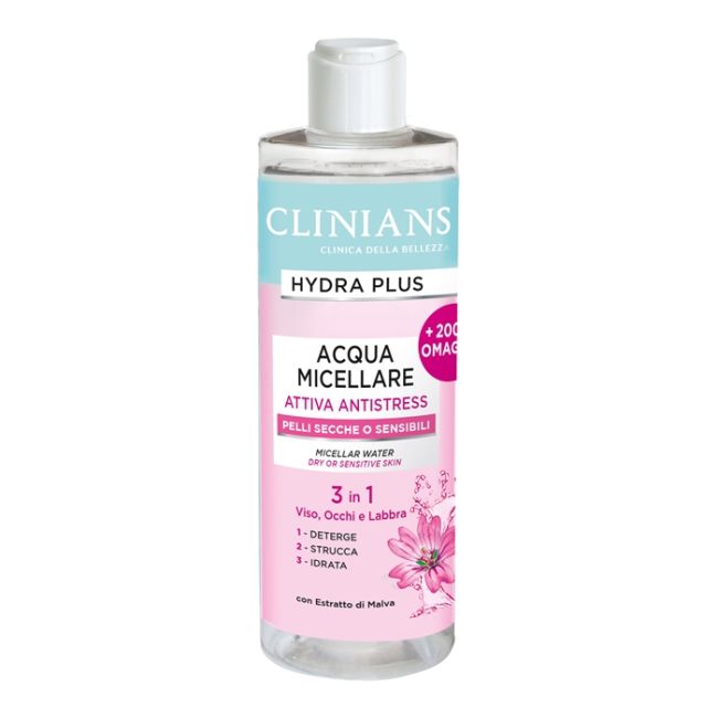 

Hydra plus 3 в 1 мицеллярная вода Clinians, 400 мл