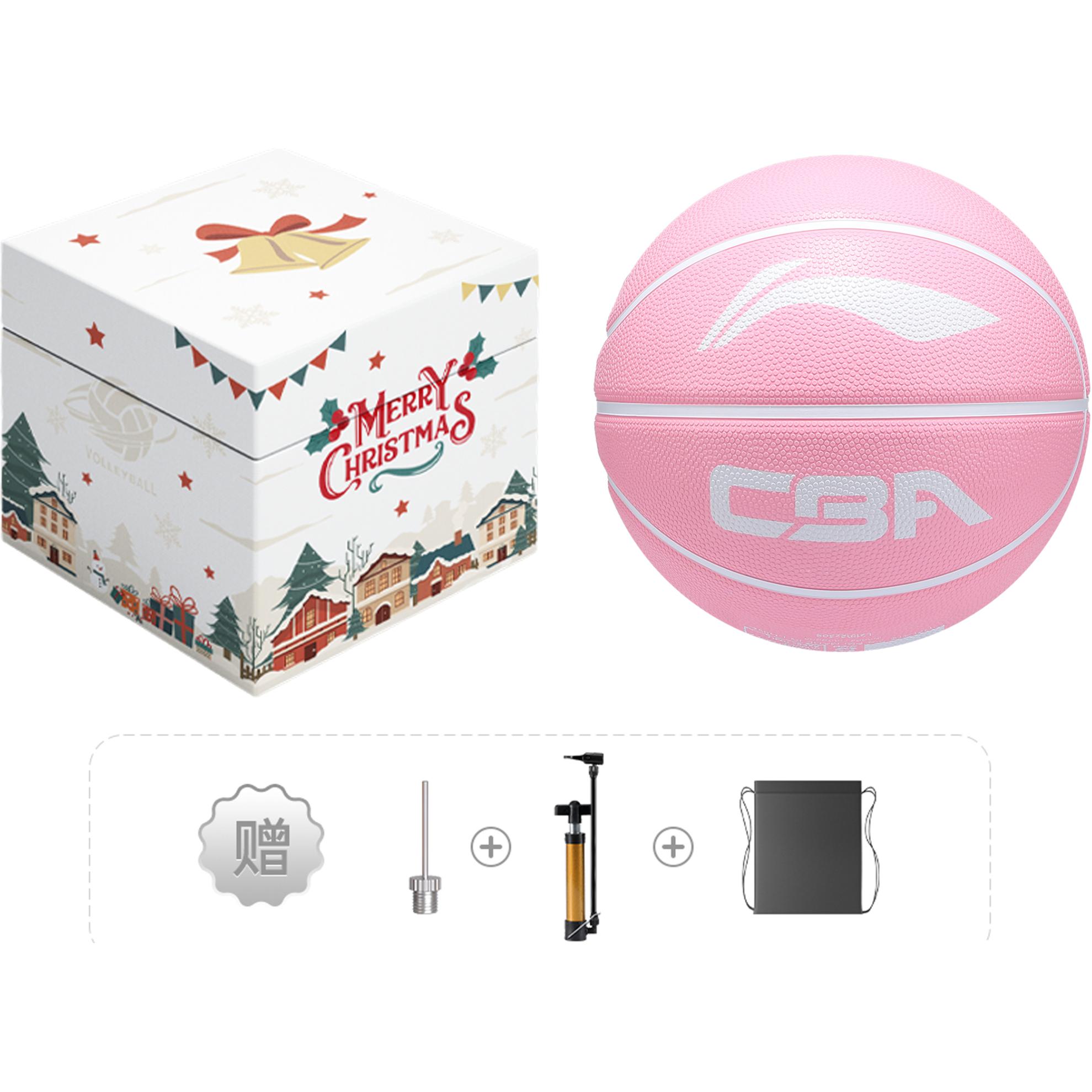 

LINING CBA Collection резиновый баскетбольный мяч Pink размер 7 тренировочный unisex China