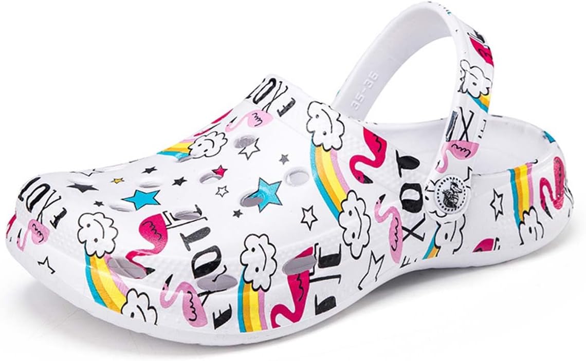 

Садовые сандалии HYDLONGR для мужчин и женщин, легкие, дышащие, быстро сохнущие пляжные тапочки, нескользящие мюли, сабо, белый