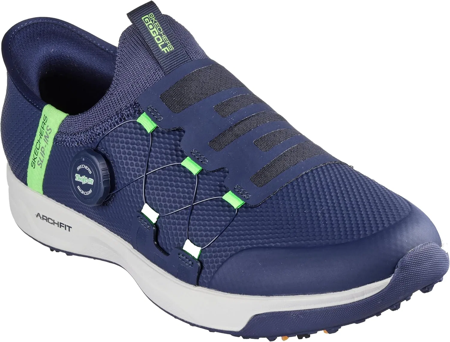 Мужские слипоны Skechers Hands-Free Go Golf Elite Vortex, Navy Blue Synthetic Textile