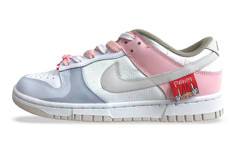 

Кроссовки Nike Dunk Skateboarding Shoes Women's Low-top Gray, белый