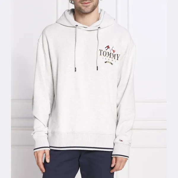 

Толстовка свободного кроя со спиной Tommy Hilfiger, серый