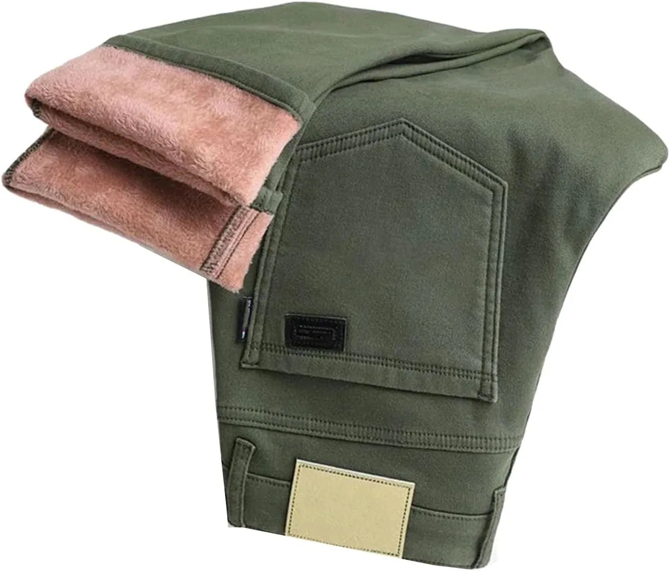 Джинсы мужские утепленные, Army Green