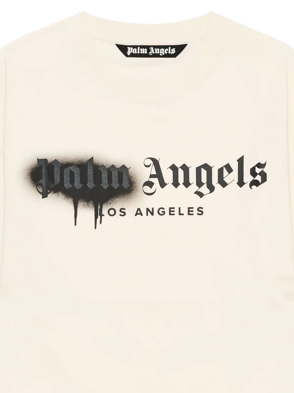 Футболка Palm Angels Spray City Los Angeles, бежевый — фото 3