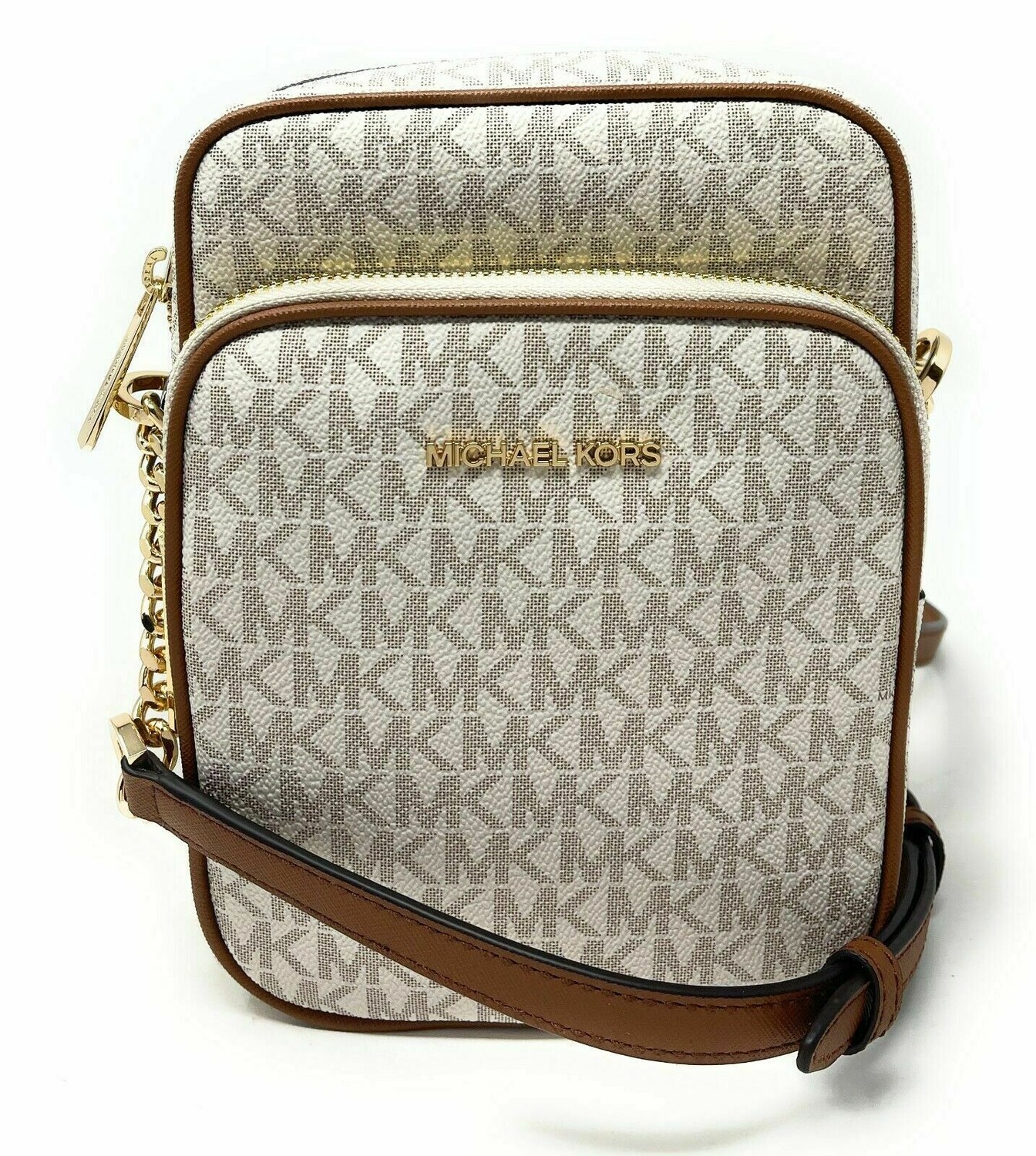 

Сумка через плечо Michael Kors Jet Set Travel Signature с логотипом и цепочкой через плечо F, цвет New Vanilla Mk/Gold, Желтый, Сумка через плечо Michael Kors Jet Set Travel Signature с логотипом и цепочкой через плечо F, цвет New Vanilla Mk/Gold
