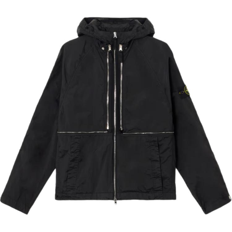 

STONE ISLAND Куртка-трансформер с капюшоном, Black