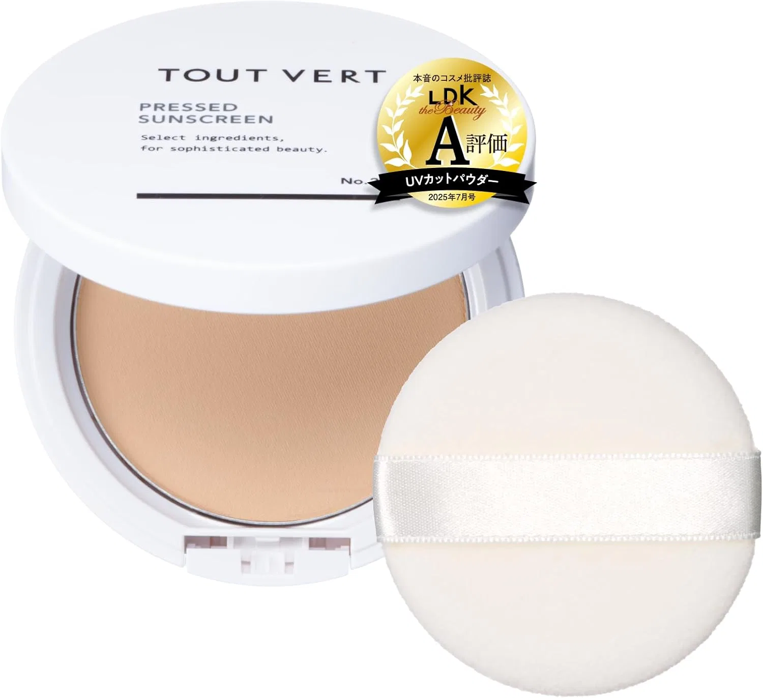Солнцезащитная пудра TWVERE Medicated Pressed Sunscreen SPF50+ PA+++ 10 г Toujour