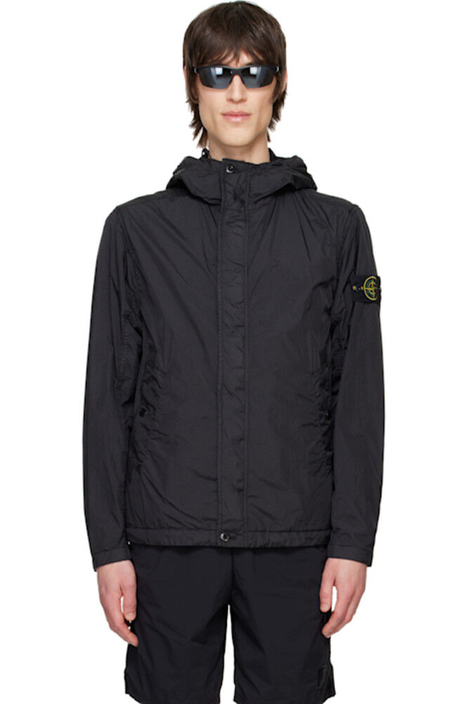 

Черная жатая куртка Reps R-NY Stone Island