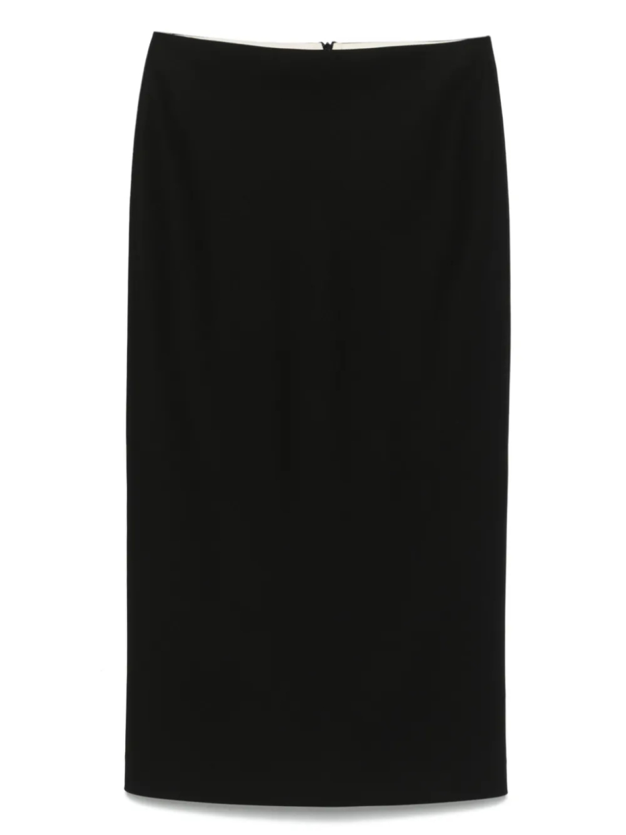 

Шерстяная юбка миди Carven, черный