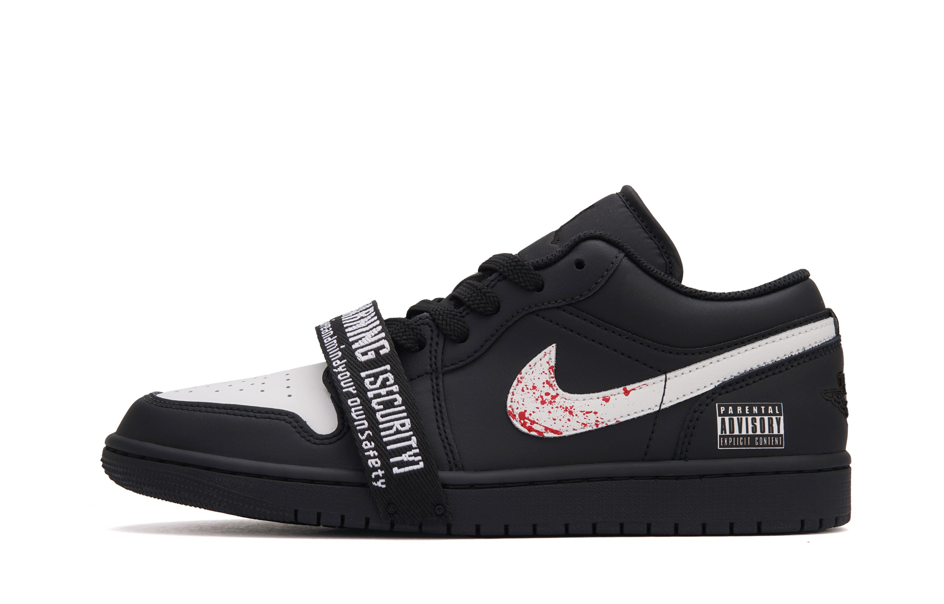 

Jordan Кроссовки Air 1 Border Ronin низкие баскетбольные мужские Black White