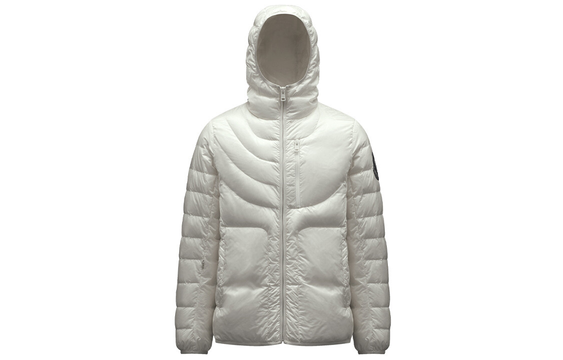 

Пуховик мужской белый Moncler