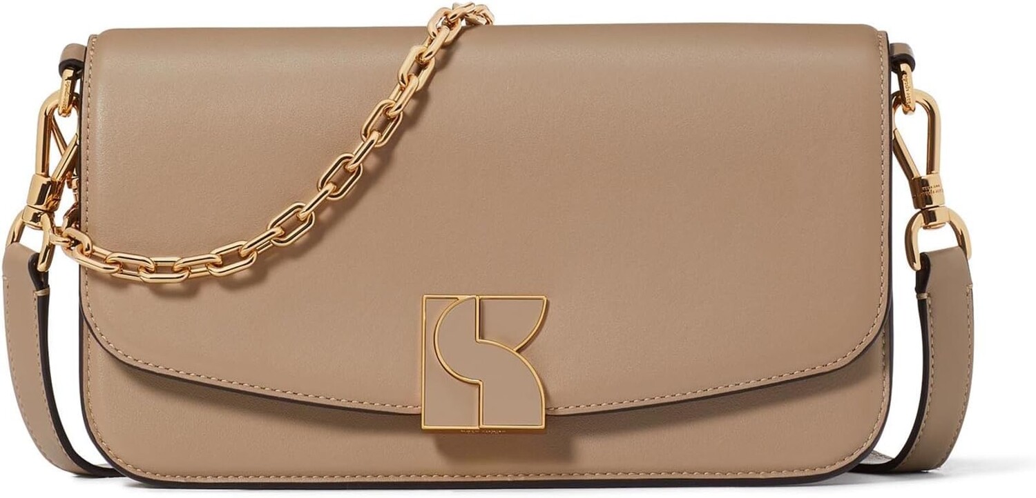 

Сумка-трансформер на плечо Dakota из гладкой кожи среднего размера Kate Spade New York, цвет Timeless Taupe