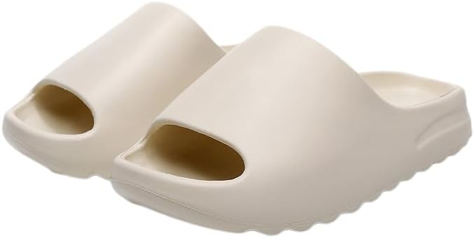 

Тапочки etnoreun для мужчин и женщин, нескользящие, шлепанцы, сандалии для душа и улицы, с утолщенной мягкой подошвой, бежевый