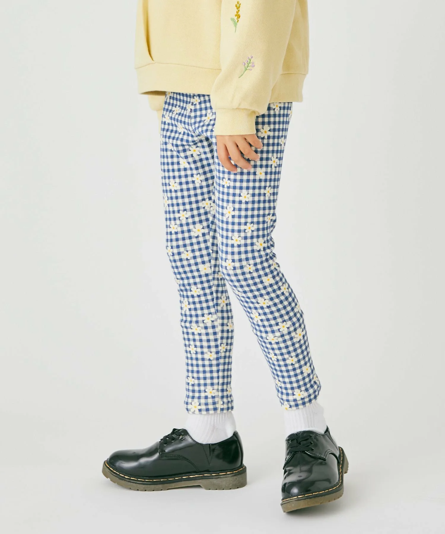 Леггинсы с принтом по всей поверхности Ever Closet, Checked Navy