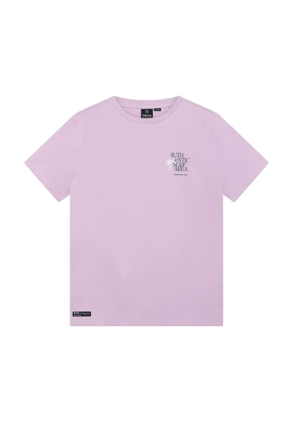 Футболка с принтом на груди и спине Indian Blue Jeans, Fair Orchid