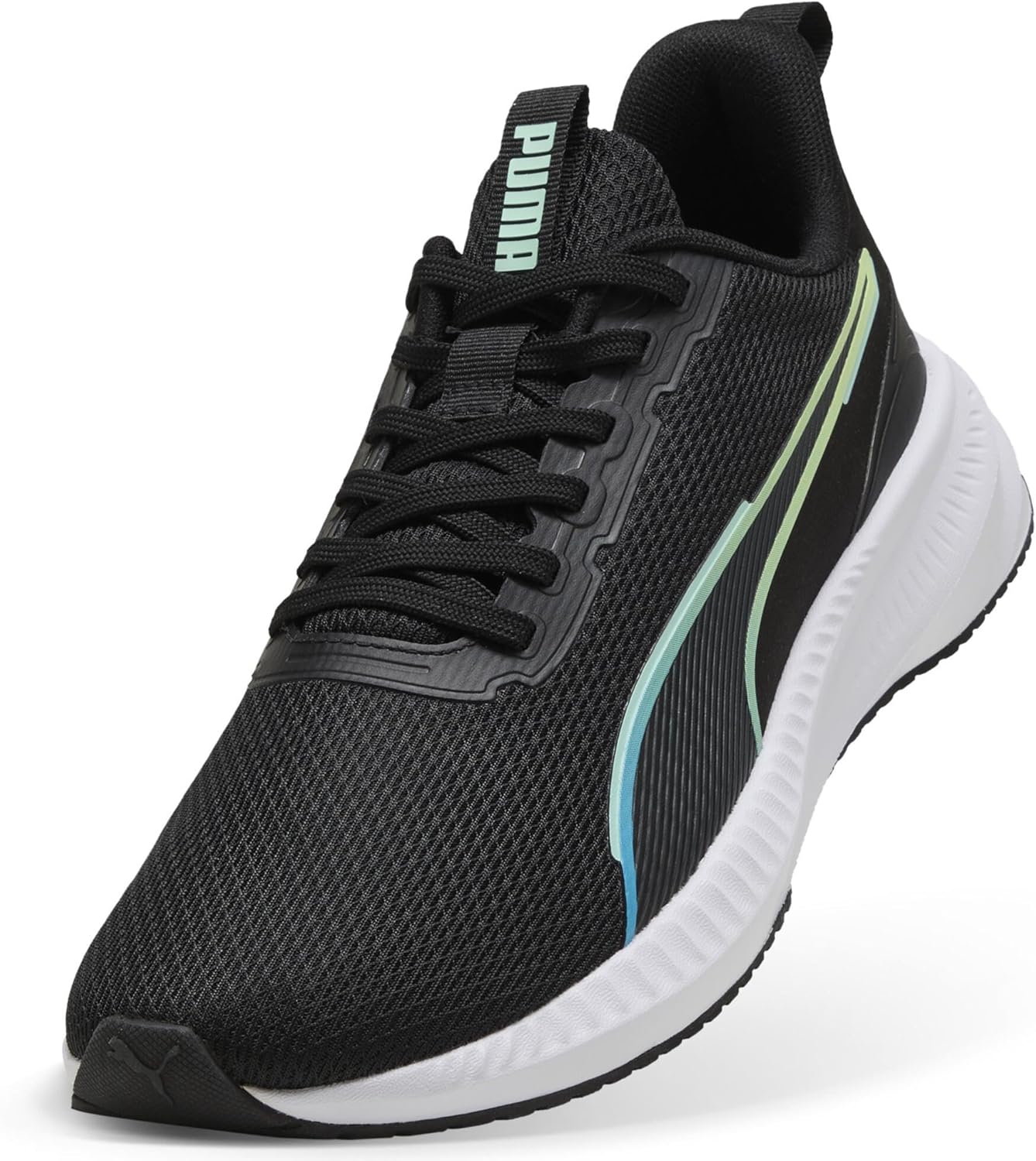 Кроссовки PUMA Unisex-Adult Flyer Lite 3, черный/синий — фото 4