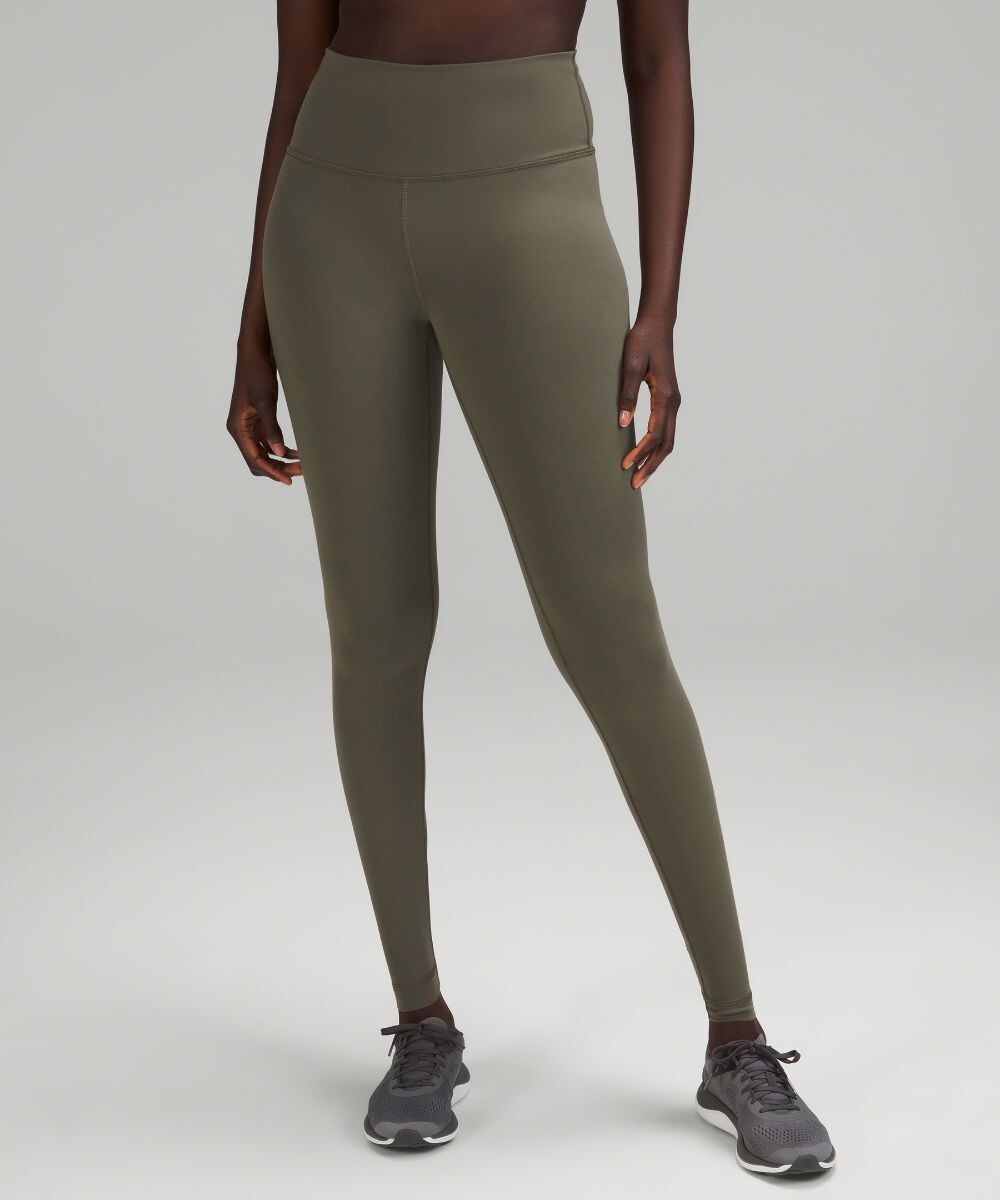 

Высокие леггинсы Wunder Train Lululemon, зеленый