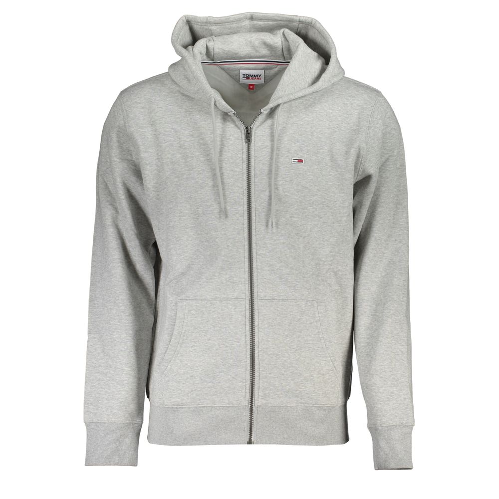 

Шикарная серая флисовая толстовка с капюшоном Tommy Hilfiger