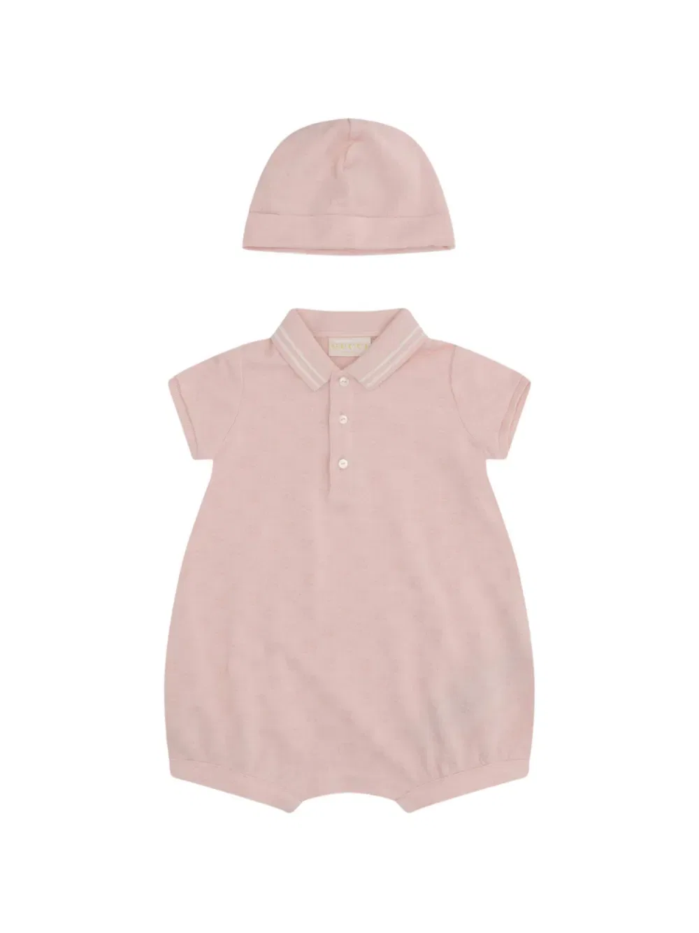 Детский комплект одежды с воротником-поло Gucci Kids, розовый