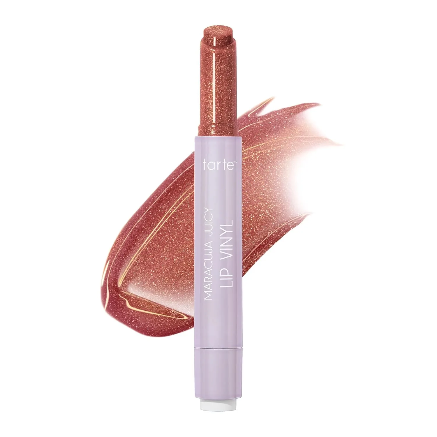 Tarte Maracuja Juicy Lip Vinyl Gloss - увлажняющий и объемный блеск-бальзам для губ с гиалуроновой кислотой и витамином E, shimmering cinnamon spice