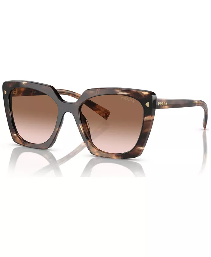 

Солнцезащитные очки женские Signature Square, PR 23ZS PRADA, коричневый