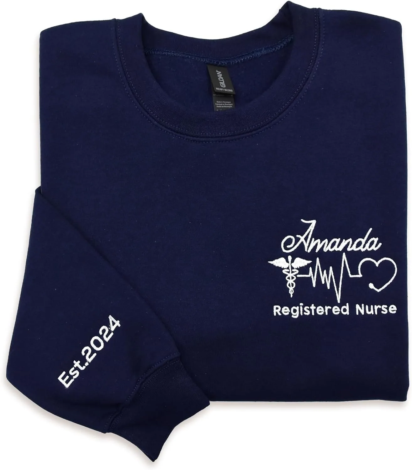 

Кастомный худи для медсестры NACRE APPAREL с вышивкой