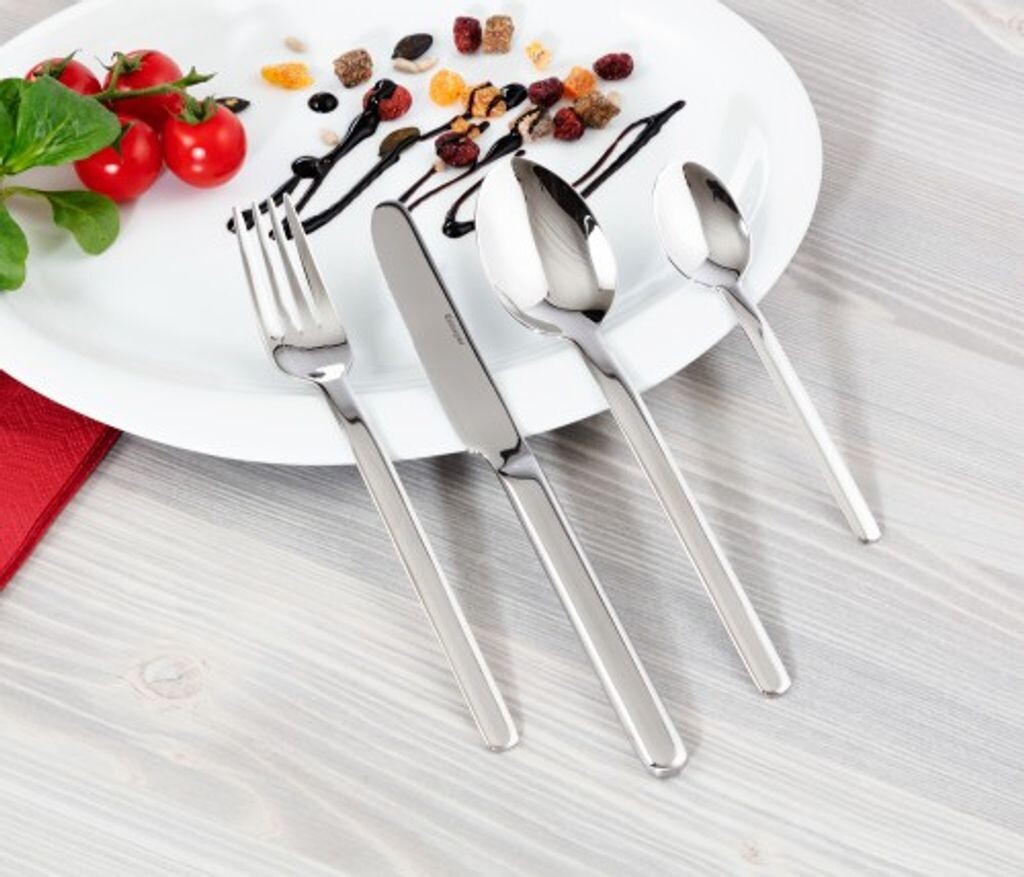 

Эсмейер 48 шт. Набор столовых приборов для меню 'СЮЗАННА', полированная нержавеющая сталь 18/10 - вневременная простота - 12 человек Esmeyer